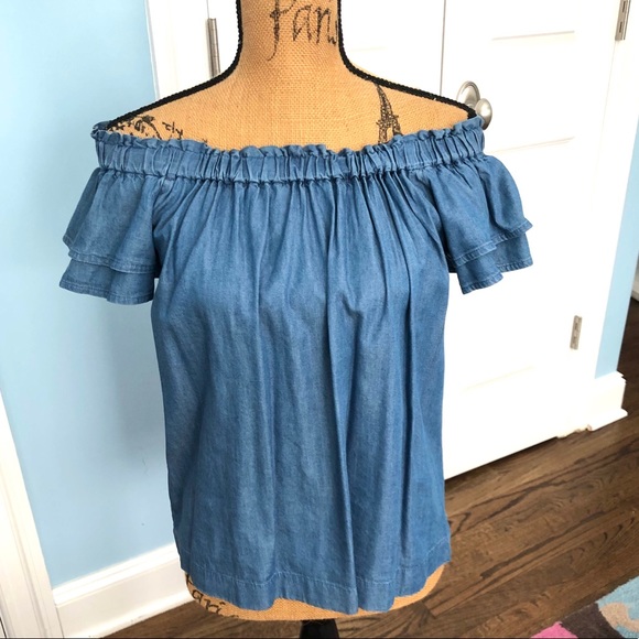 Loft Off-Shoulder Top - Picture 3 of 13